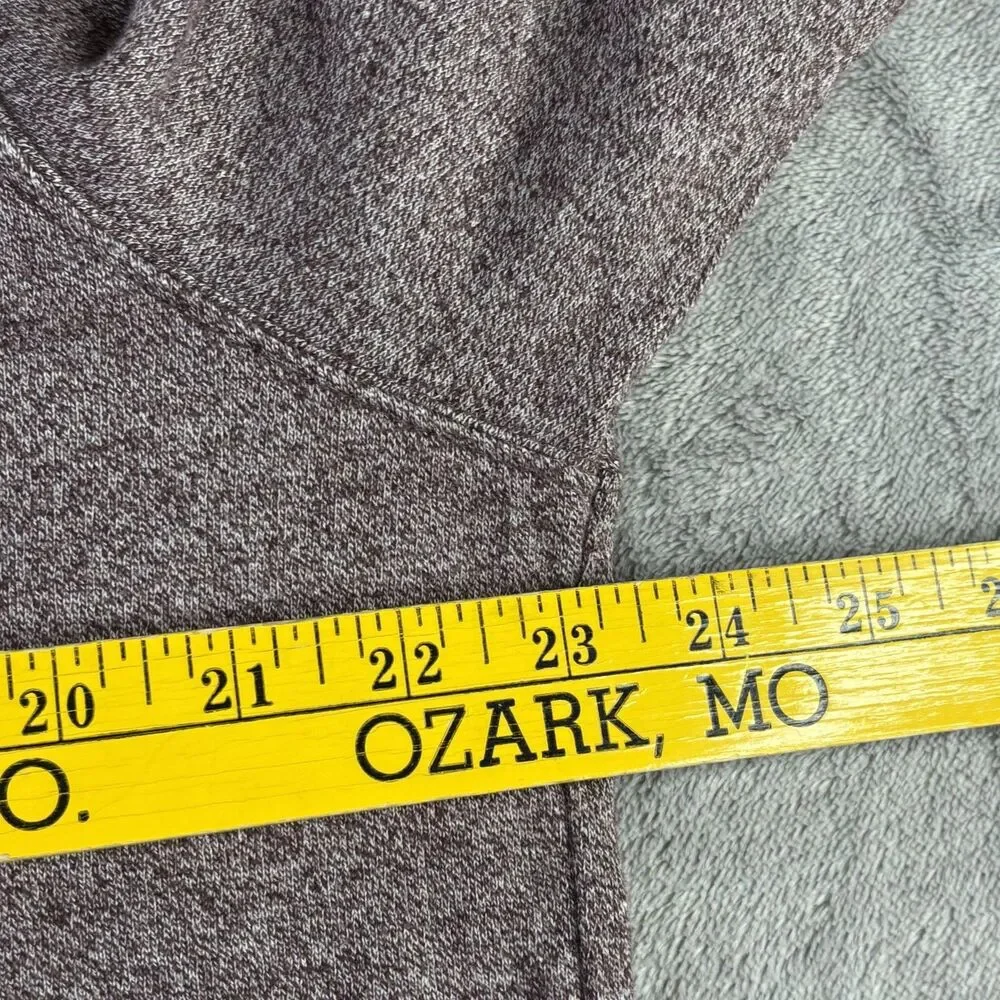 Banana Republic‎ Sweater Mens XL Burgundy Heather Mock Neck Button Henley Pocket